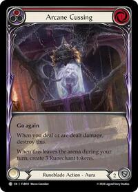 Arcane Cussing (Red) (FLR012) [Blitz Deck Rosetta Florian]
