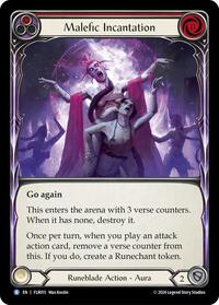 Malefic Incantation (Red) (FLR015) [Blitz Deck Rosetta Florian]