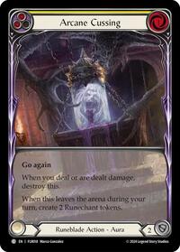 Arcane Cussing (Yellow) (FLR018) [Blitz Deck Rosetta Florian]