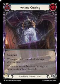 Arcane Cussing (Blue) (FLR024) [Blitz Deck Rosetta Florian]