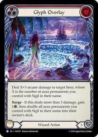 Glyph Overlay (Red) (OSC017) [Blitz Deck Rosetta Oscilio]