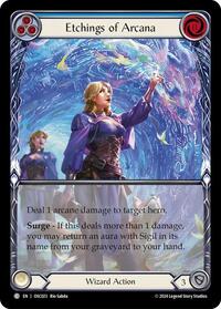 Etchings of Arcana (Blue) (OSC023) [Blitz Deck Rosetta Oscilio]