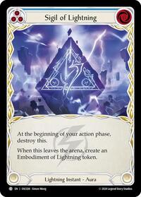 Sigil of Lightning (OSC026) [Blitz Deck Rosetta Oscilio]