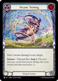 Arcane Twining (Blue) (VER023) [Blitz Deck Rosetta Verdance]