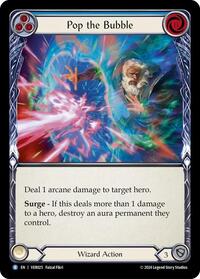 Pop the Bubble (Blue) (VER025) [Blitz Deck Rosetta Verdance]