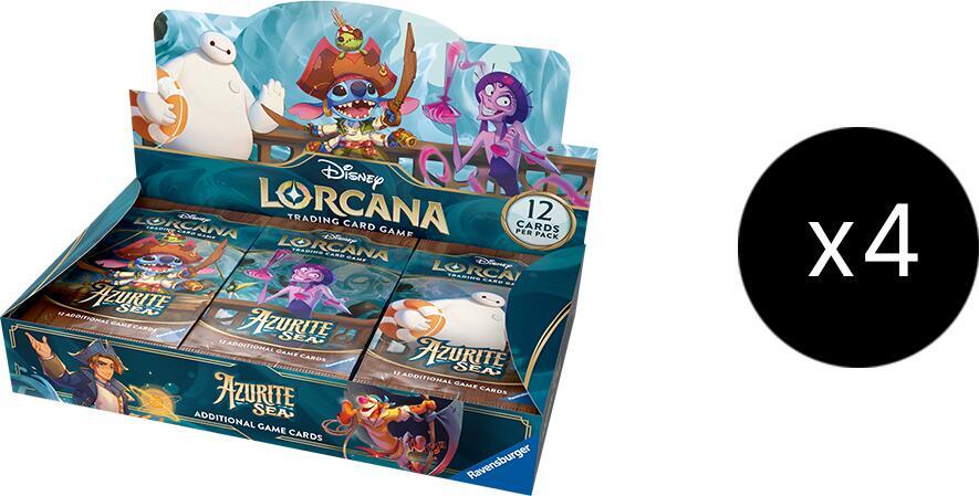 Disney Lorcana Azurite Sea Booster Box Case