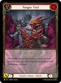 Tongue Tied (Extended Art) - FAB273 (FAB273) [Flesh and Blood Promo Cards]