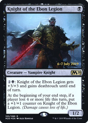 Knight of the Ebon Legion (105s) [Core Set 2020 Promos]