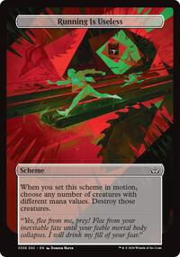 Running Is Useless (Full Art) (356) [Archenemy: Duskmourn]