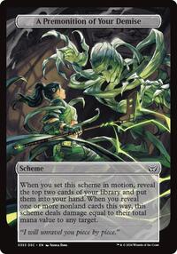 A Premonition of Your Demise (Full Art) (353) [Archenemy: Duskmourn]