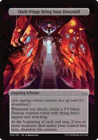 Dark Wings Bring Your Downfall (Full Art) (332) [Archenemy: Duskmourn]