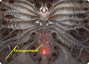 Valgavoth, Terror Eater Art Card (Gold-Stamped Signature) (10) [Duskmourn: House of Horror Art Series]