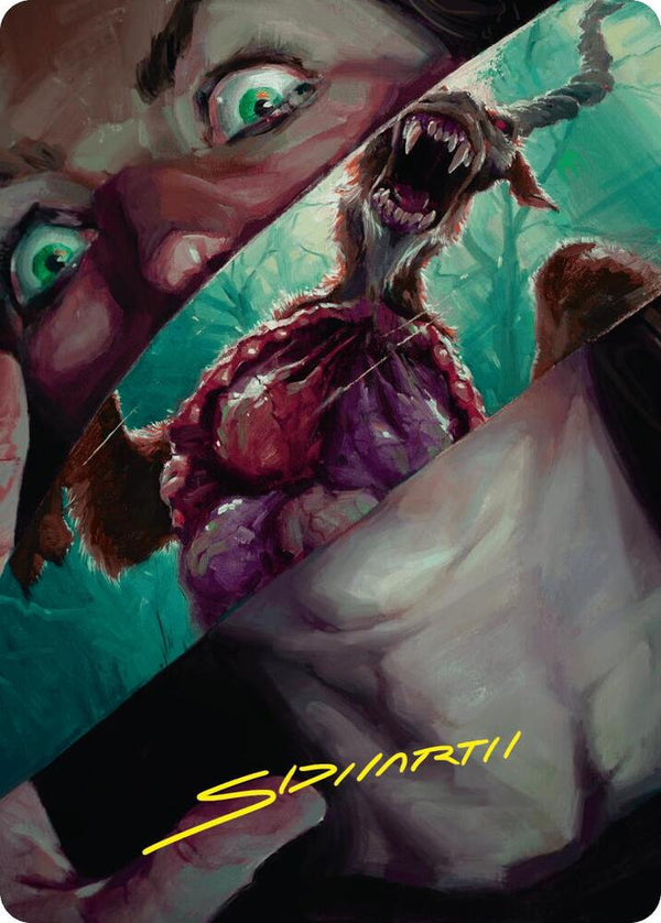 Hauntwoods Shrieker Art Card (Gold-Stamped Signature) (40) [Duskmourn: House of Horror Art Series]