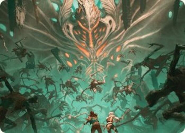 Valgavoth's Onslaught Art Card (16) [Duskmourn: House of Horror Art Series]