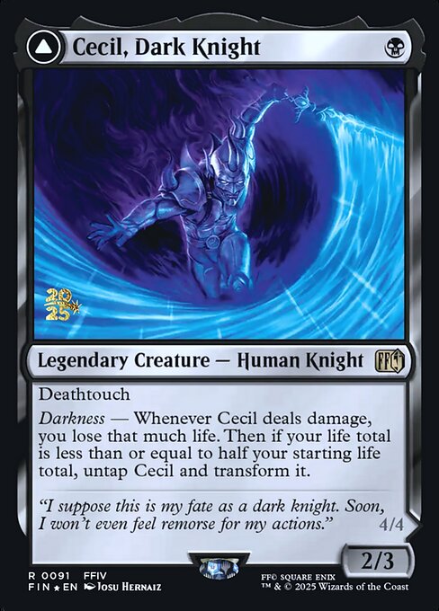 Cecil, Dark Knight // Cecil, Redeemed Paladin (91s) [Final Fantasy Promos]