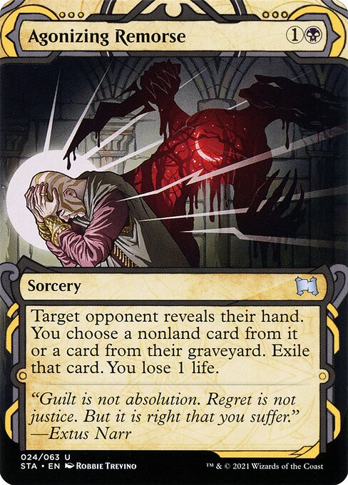 Agonizing Remorse (24) [Strixhaven Mystical Archive] [Showcase, Borderless]