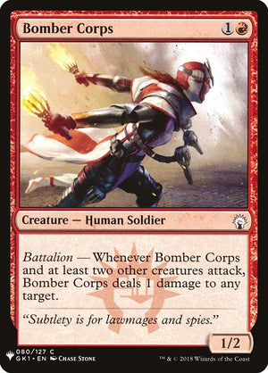 Bomber Corps (GK1-80) [The List]