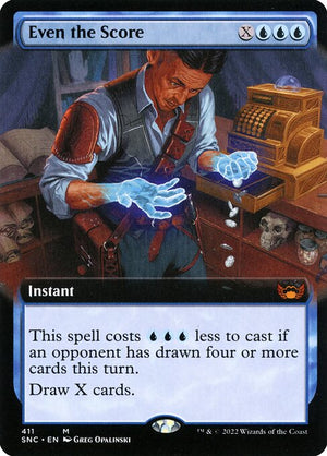 Even the Score (411) [Streets of New Capenna] [Extended Art]