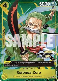 Roronoa Zoro (CS 2024 Event Pack Finalist) (P-042) [One Piece Promotion Cards]