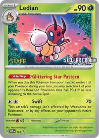 Ledian - 133 (Prerelease) [Staff] (133) [SV Scarlet and Violet Promo Cards]