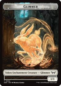 Glimmer // Gremlin Double-Sided Token (4 // 11) [Duskmourn: House of Horror]