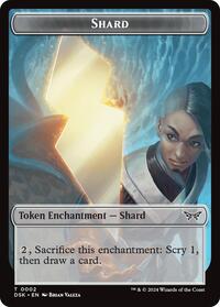 Shard // Treasure Double-Sided Token (2 // 15) [Duskmourn: House of Horror]