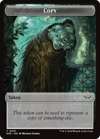 Copy // Manifest Double-Sided Token (1 // 18) [Duskmourn: House of Horror]