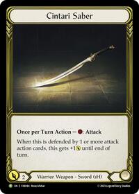 Cintari Saber - FAB184 (FAB184) [Flesh and Blood Promo Cards]
