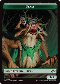 Beast // Scarecrow Double-Sided Token (8 // 23) [Duskmourn: House of Horror Commander]