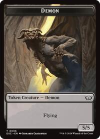 Demon // Bird Double-Sided Token (6 // 5) [Duskmourn: House of Horror Commander]