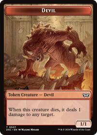 Devil // Scarecrow Double-Sided Token (7 // 23) [Duskmourn: House of Horror Commander]