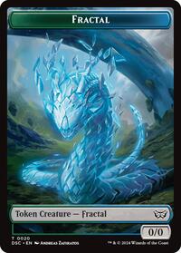 Fractal // Scarecrow Double-Sided Token (20 // 23) [Duskmourn: House of Horror Commander]