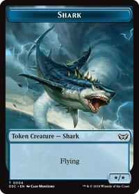 Shark // Copy Double-Sided Token (4 // 1) [Duskmourn: House of Horror Commander]