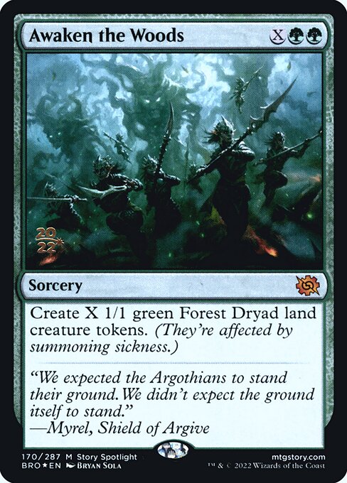 Awaken the Woods (170s) [The Brothers' War Promos]