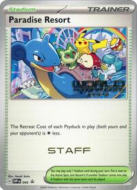 Paradise Resort - 045 (World Championships 2023) [Staff] (045) [SV Scarlet and Violet Promo Cards]
