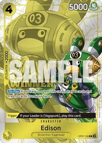 Edison (Winner Pack 2024 Oct.-Dec.) (OP07-100) [One Piece Promotion Cards]