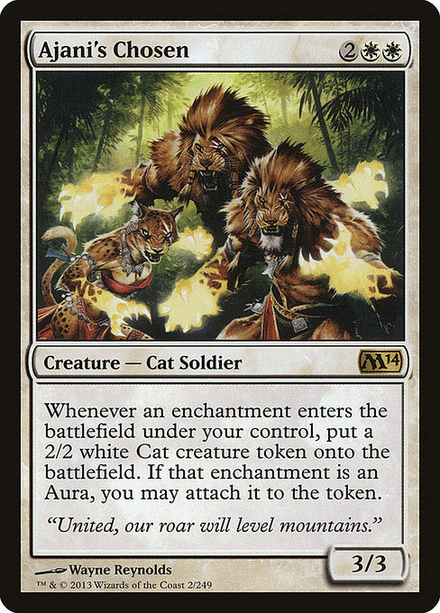 Ajani's Chosen (2) [Magic 2014]