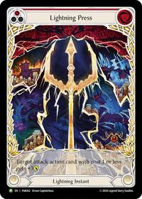 Lightning Press (Red) (Extended Art) - FAB262 (FAB262) [Flesh and Blood Promo Cards]