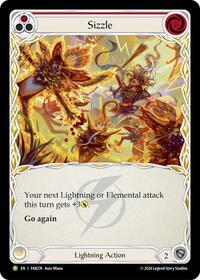 Sizzle (Red) - FAB274 (FAB274) [Flesh and Blood Promo Cards]
