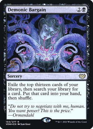 Demonic Bargain (103s) [Innistrad: Crimson Vow Promos]