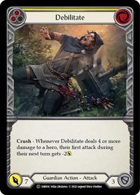 Debilitate (Yellow) (1HB014) [Historic Pack 1 Blitz Deck Bravo]