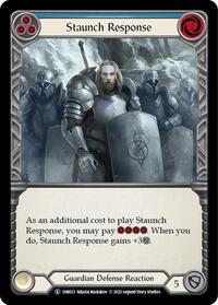 Staunch Response (Blue) (1HB023) [Historic Pack 1 Blitz Deck Bravo]