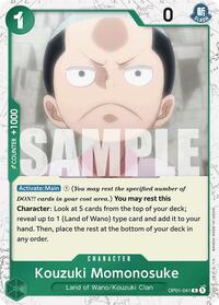 Kouzuki Momonosuke (Jolly Roger Foil) (OP01-041) [Premium Booster -The Best-]