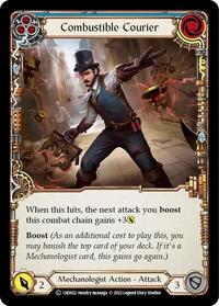 Combustible Courier (Blue) (1HD022) [Historic Pack 1 Blitz Deck: Dash]