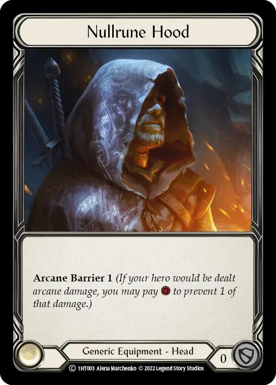 Nullrune Hood (1HT003) [Historic Pack 1 Blitz Deck Dorinthea]