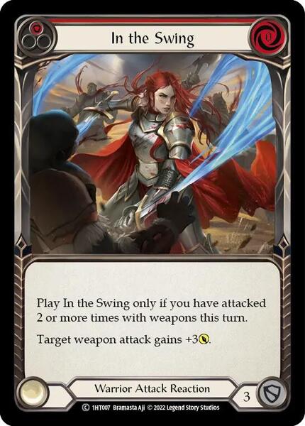 In the Swing (Red) (1HT007) [Historic Pack 1 Blitz Deck Dorinthea]