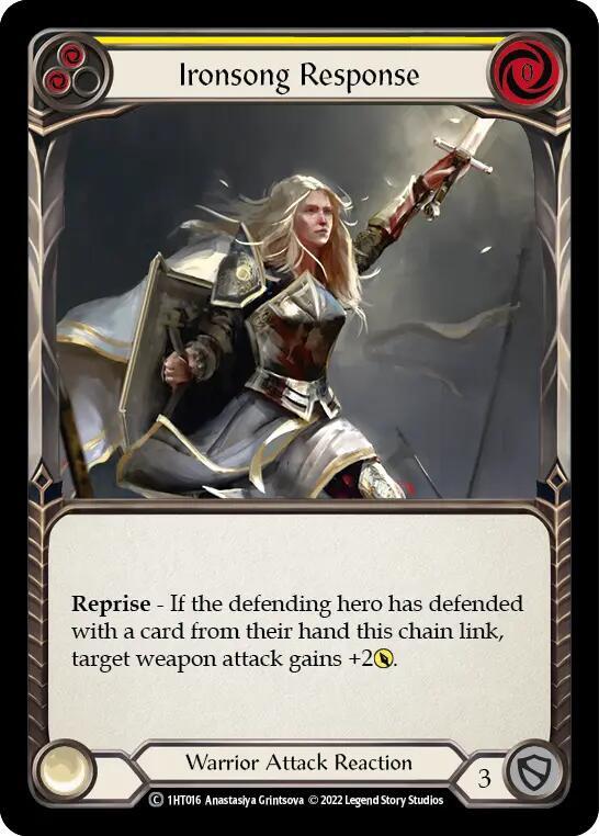 Ironsong Response (Yellow) (1HT016) [Historic Pack 1 Blitz Deck Dorinthea]