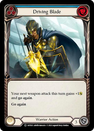 Driving Blade (Blue) (1HT025) [Historic Pack 1 Blitz Deck Dorinthea]
