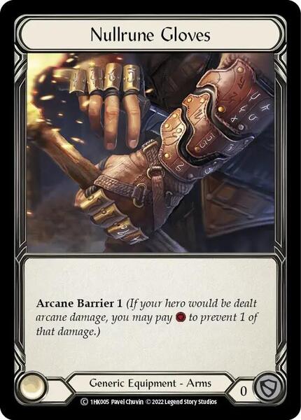 Nullrune Gloves (1HK005) [Historic Pack 1 Blitz Deck Kano]