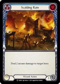 Scalding Rain (Blue) (1HK021) [Historic Pack 1 Blitz Deck Kano]